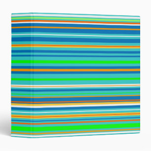 Bright Stripes Binder