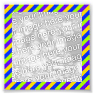 Bright Stripes Frame Photo