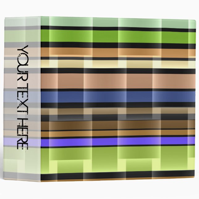 Bright stripes seamless modern design 2 binder (Front/Spine)