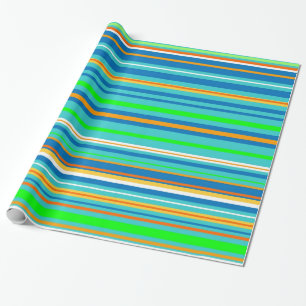 Bright Stripes Wrapping Paper