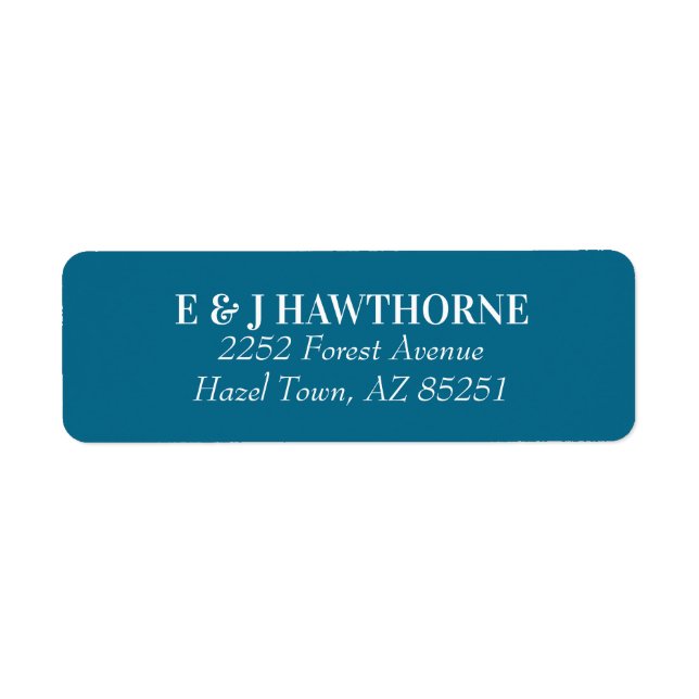 Bright Summer colourful Wedding Address Label (Front)