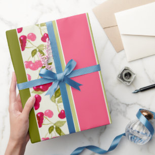 Bright summer pattern of stripes of multi-colored  wrapping paper