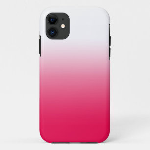Bright summer red and white gradient ombre iPhone 11 case