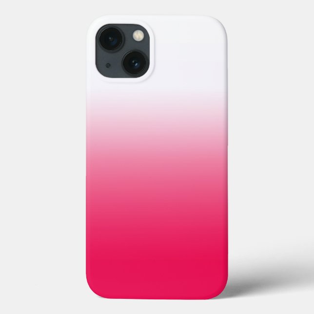 Bright summer red and white gradient ombre Case-Mate iPhone case (Back)