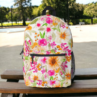 Bright summer sunflowers chic pink floral pattern