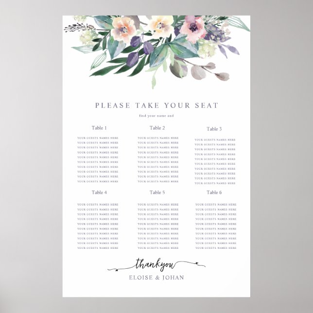 Bright summer watercolour design poster (Front)