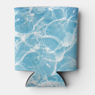 Bright sun reflections on water. can cooler