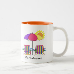 Bright Sunbrella Beach Chair Mug