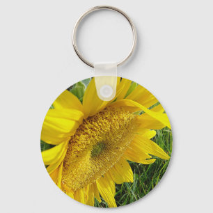 Bright sunflower keychain