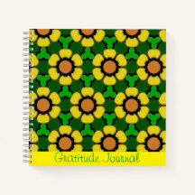 Bright Sunflower Motif Journal de reconnaissance