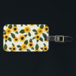 Bright sunflower pattern  luggage tag<br><div class="desc">Bright sunflower blooms</div>
