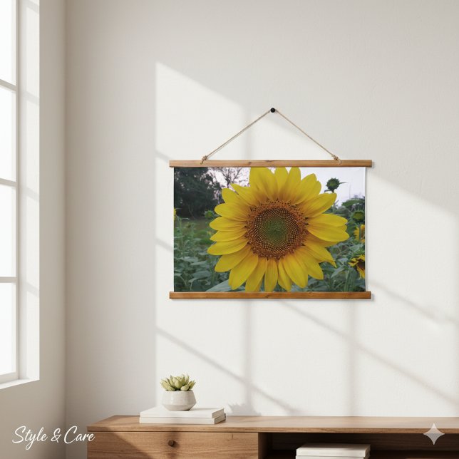 Bright Sunflower Photo Tapestry for Wall Decoratio (Bright Sunflower Photo Tapestry for Wall Decoration)