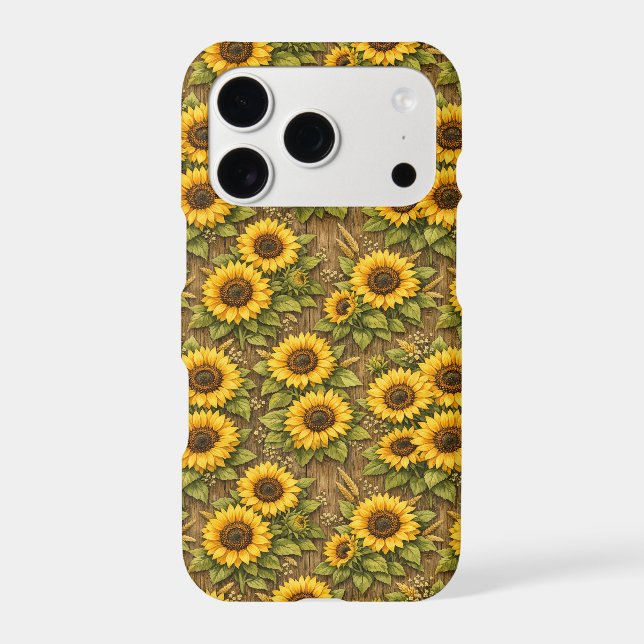 Bright Sunflower Seamless Repeat Pattern (Back)