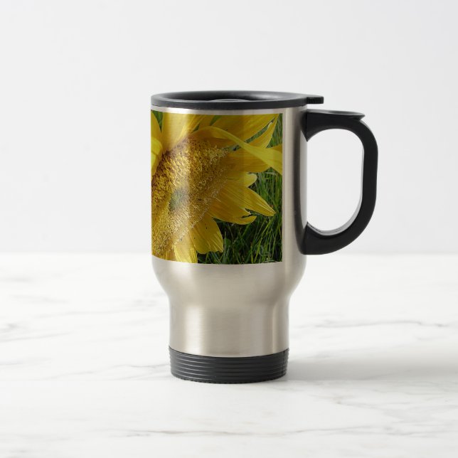 Bright sunflower travel mug (Right)