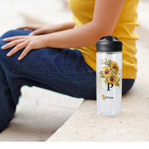 Bright Sunflowers Water Bottle