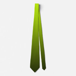 Bright Sunny Green Cheerful Gradient Hues Tie
