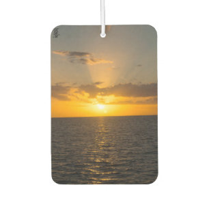 Bright Sunset on the Ocean Air Freshener