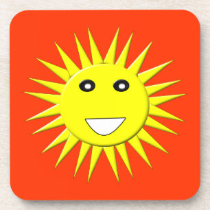 Bright Sunshine Cork Coaster