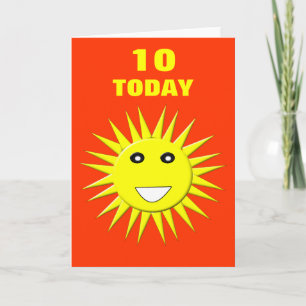 Bright Sunshine Customizable Kids Birthday Card