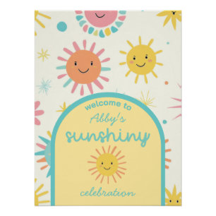 Bright Sunshiny Day Photo Birthday Poster