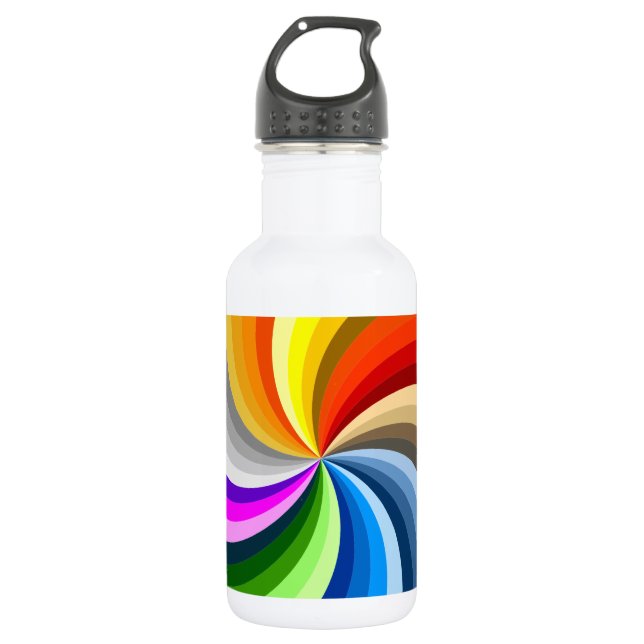 Bright swirl 532 ml water bottle (Front)