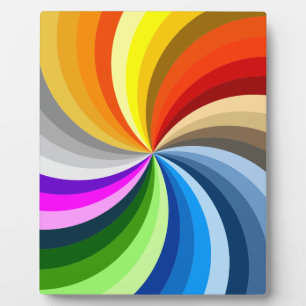 Bright swirl plaque