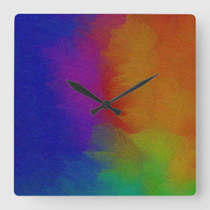 Bright Texture Square Wall Clock