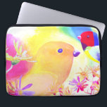 Bright Tie-Dye Birds Laptop Sleeve<br><div class="desc">Where boho-chic meets neon-bright. This unique illustration combines the timeless appeal of tropical wildlife with a modern, psychedelic tie-dye twist. Designed specifically for the next generation of "cool kids, " this product features lush florals and brilliantly painted birds that pop against a swirling kaleidoscope of color. It’s a standout choice...</div>
