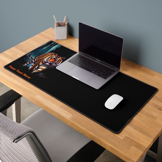 Bright Tiger Dark Forest Desk Mat (Office 2)