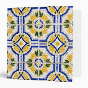 Bright tile pattern, Portugal Binder