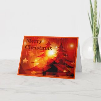 Bright Trees Merry Christmas Card
