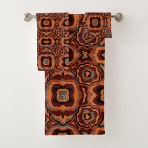 Bright tribal African pattern. Bath Towel Set