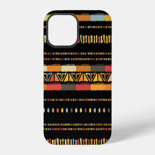 Bright Tribal Stripes Handmade Pattern iPhone 12 Case
