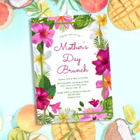 Bright Tropical Floral Vibrant Mother's Day Brunch