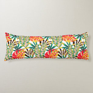Bright Tropical Pattern Body Pillow