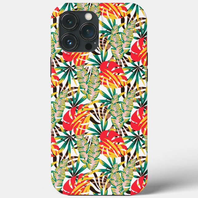 Bright Tropical Pattern Case-Mate iPhone Case (Back)
