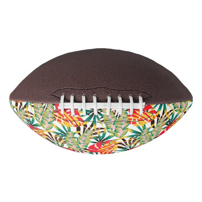 Bright Tropical Pattern Football (Front)