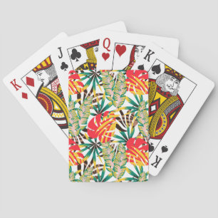 Bright Tropical Pattern Playing Cards