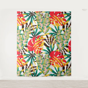 Bright Tropical Pattern Tapestry