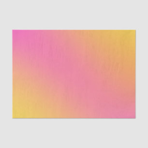 Bright Tropical Pink Yellow Chic Ombre Gradient Tissue Paper