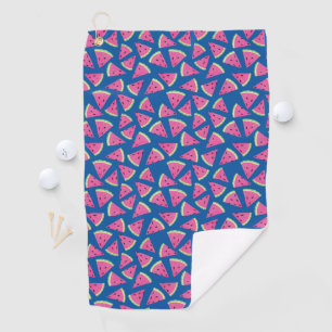 Bright Tropical Watermelon pattern Golf Towel
