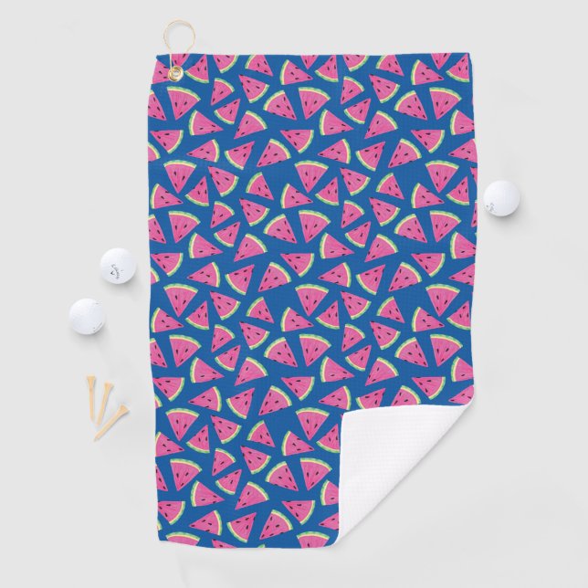 Bright Tropical Watermelon pattern Golf Towel (InSitu)