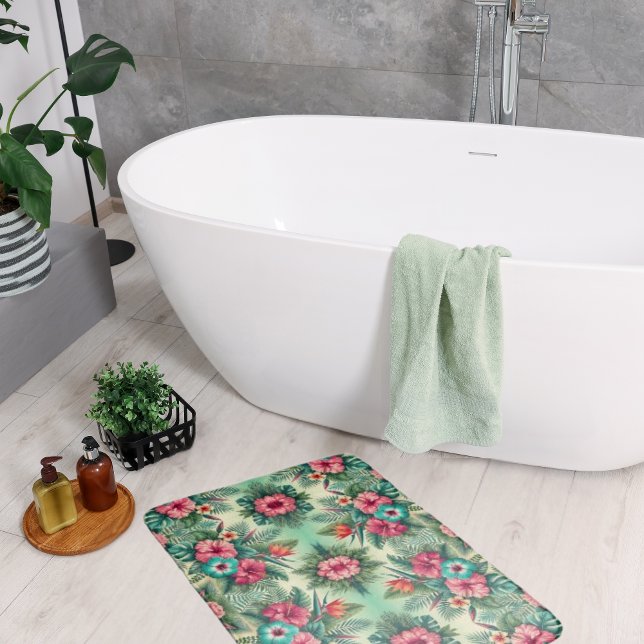 Bright Tropics Bath Mat (Creator Uploaded)