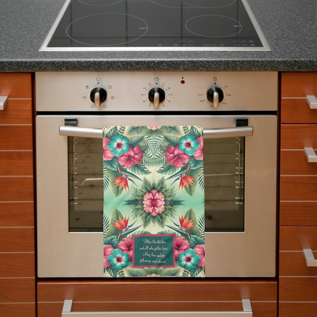 Bright Tropics Customizable Kitchen Towel (Creator Uploaded)