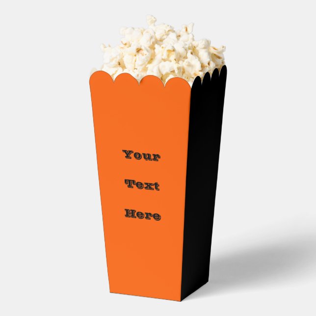 Bright True Orange Solid Colour Favor Box (Popped)