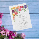 Bright Tulips and Greenery Bridal Luncheon Invitation<br><div class="desc">Make your Wedding Stationery Fun and Bright with this Bright Boho Watercolor Tulips and Greenery Wedding Stationery which is part of a Fun Collection called 'Bright Tulips Bridal Shower'. To personalize this design,  please click the "Personalize" button.</div>