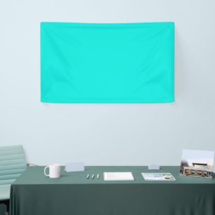 Bright Turquoise Solid Colour Banner