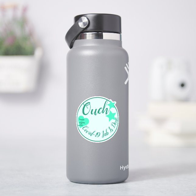 Bright Turquoise Stars With Heart Shape  (HydroFlask)