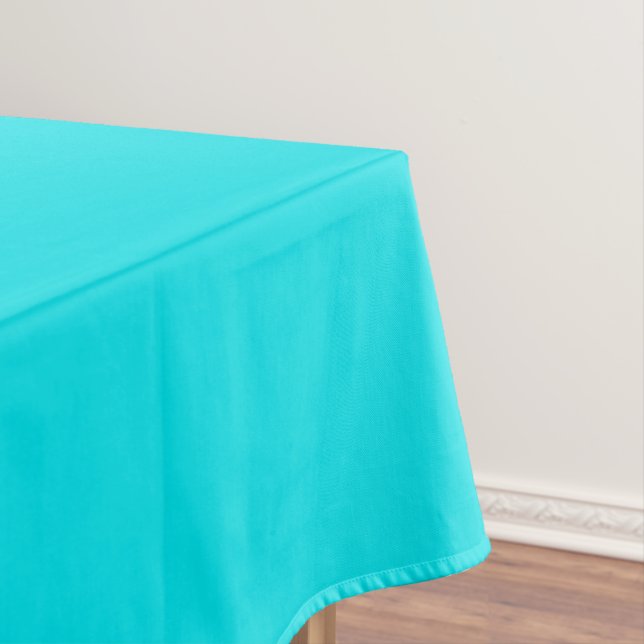 Bright Turquoise Tablecloth (In Situ)