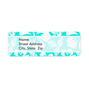 Bright Turquoise Tropical Hibiscus